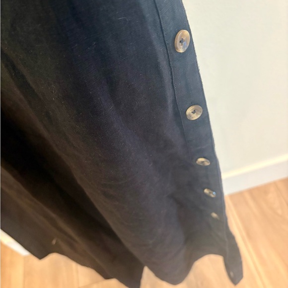 Chico's Linen Black Dress - Picture 3 of 4